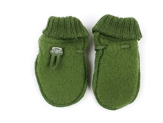 Joha mittens bottle green wool